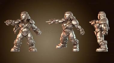 3D модель Звездный игрок женского пола (STL)