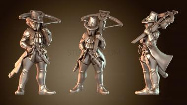 3D модель ЖЕНЩИНА-ОХОТНИЦА НА ВЕДЬМ (STL)