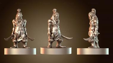 3D модель Дикие орки дуэльные мечи берсерк (STL)