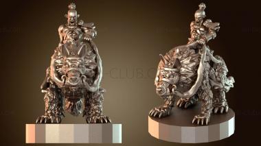 3D модель Дикие орки Всадник Волка (STL)