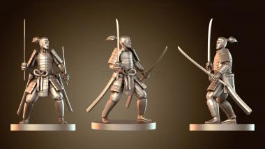 3D модель Бойцы Азиатский боец Катана Чувак умелый (STL)