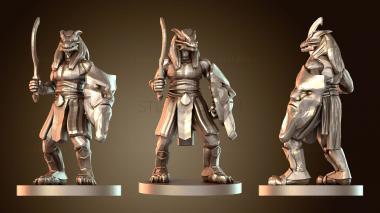 3D модель Бойцы Драконорождённый Чакрам Боец (STL)