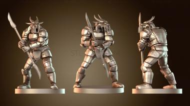 3D модель Бойцы Dragonborn Desert Fighte R (STL)