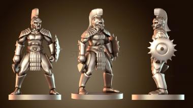 3D модель Бойцы Полуорки и Хобголины Орк Гладиатор в доспехах (STL)