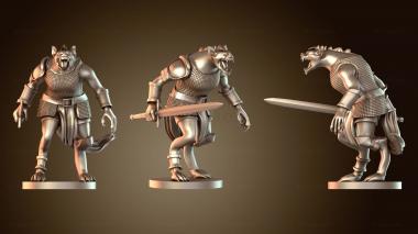 3D модель Бойцы Другие Гнолл Женщина-боец (STL)