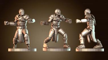 3D модель Боец-кованый боец со стендом (STL)