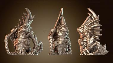 3D модель Фис с костяной косой (STL)