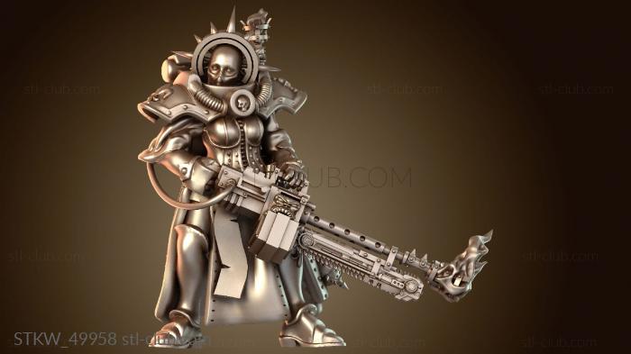 Military Огнеметчица Сестра Праведная Вурн Прокси Зажигалка тихая с