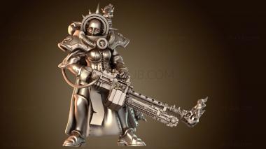 3D модель Огнеметчица Сестра Праведная Вурн Прокси Зажигалка тихая с (STL)