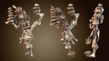 3D модель Владелец киоска с едой, вежливое обслуживание (STL)