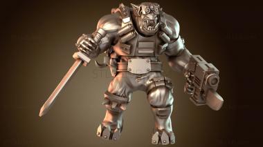 3D модель БОЙЦЫ СПЕЦНАЗА агрессивны (STL)