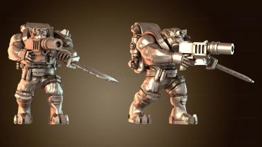 3D модель БОЙЦЫ СПЕЦНАЗА эластичны r (STL)