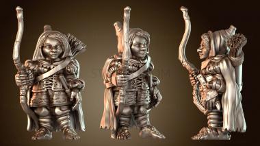3D модель Лесной рейнджер-самка стриж (STL)