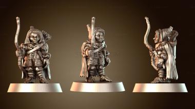 3D модель Лесной рейнджер, женщина-охотница (STL)