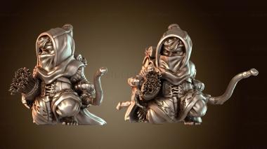 3D модель Лесная женщина-рейнджер спряталась (STL)