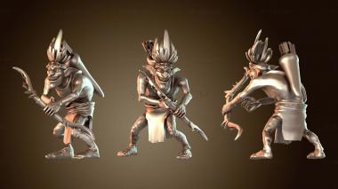 3D модель Лесной гоблин жуткий (STL)