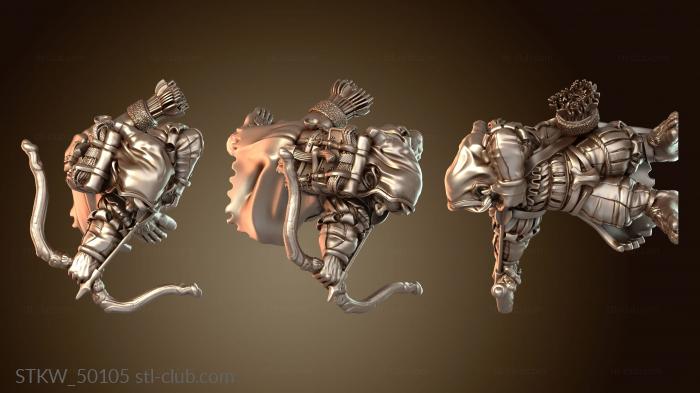 Military Лесной рейнджер-мужчина сосредоточен на