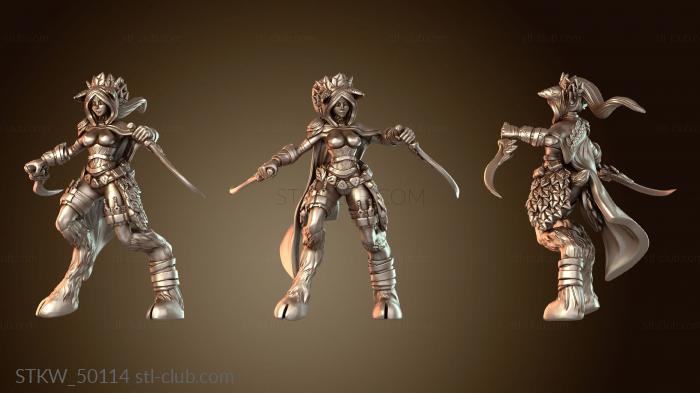 Military Лесная тень, обнаженная модель B