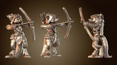 3D модель Фокс-лучник (STL)