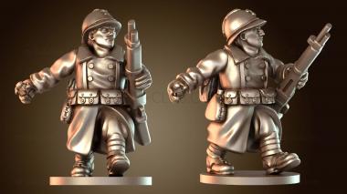 3D модель СТРЕЛОК АРМИИ ФРАНЦИИ Харди (STL)