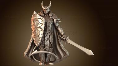 3D модель Морозный Тифлинг Паладин (STL)