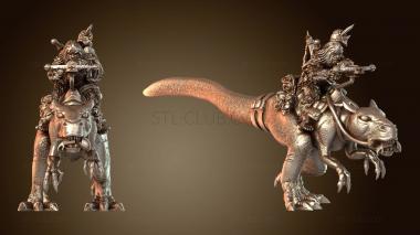 3D модель Пушистые шарики Динозавры (STL)