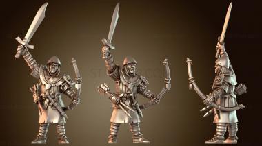 3D модель ГАЛЛИЙСКИЙ КАПИТАН ЛУЧНИКОВ (STL)