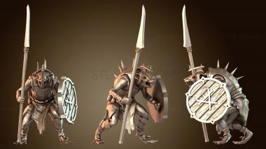 3D модель Крысы-гангстеры пронзают Дикаря копьем (STL)