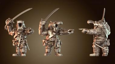 3D модель Командир солдат-гиппо из Gear Town (STL)