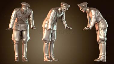 3D модель Немецкий офицер, решительный (STL)