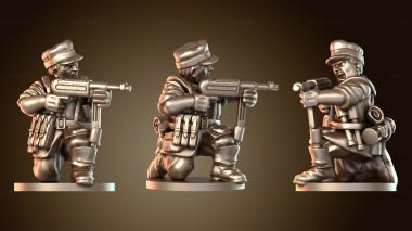 3D модель Германский армейский огнеметчик Браво (STL)