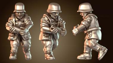 3D модель Немецкий расчет артиллерийского орудия (STL)