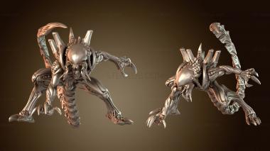 3D модель Гигерианский охотник за черепами, гибридный, свирепый (STL)