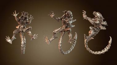 3D модель Гигерианский охотник за черепами Гибрид Грим (STL)