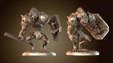 3D модель Гнолл-щитовик (STL)