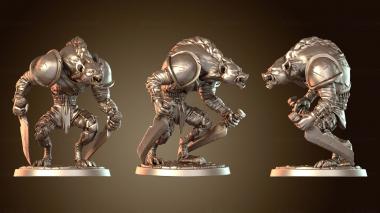 3D модель Гнолл-мастер меча (STL)