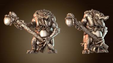 3D модель Армия гномов, барсук-тролль (STL)