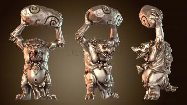 3D модель Гномья армия барсук тролль грубый (STL)