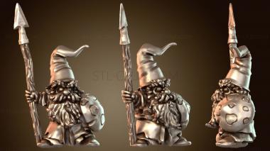 3D модель Гордый копейщик армии гномов (STL)