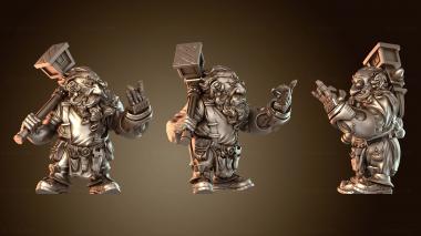 3D модель Гном-ремесленник (STL)