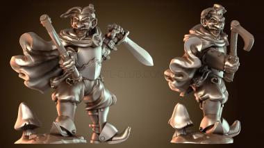 3D модель Топор и кинжал гнома-воина (STL)