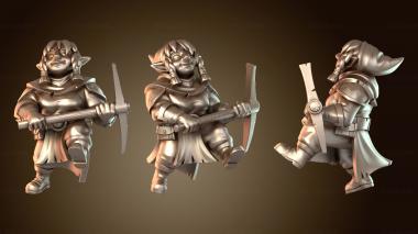 3D модель Гном-шахтер отважный (STL)