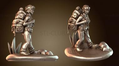 3D модель Декоративный гном-мастер (STL)