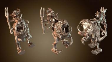 3D модель Наездники на индюках (STL)