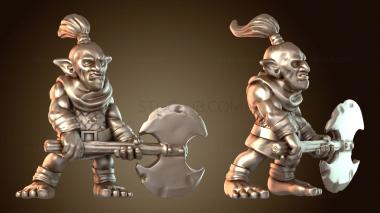 3D модель Гоблинский топор смелый (STL)