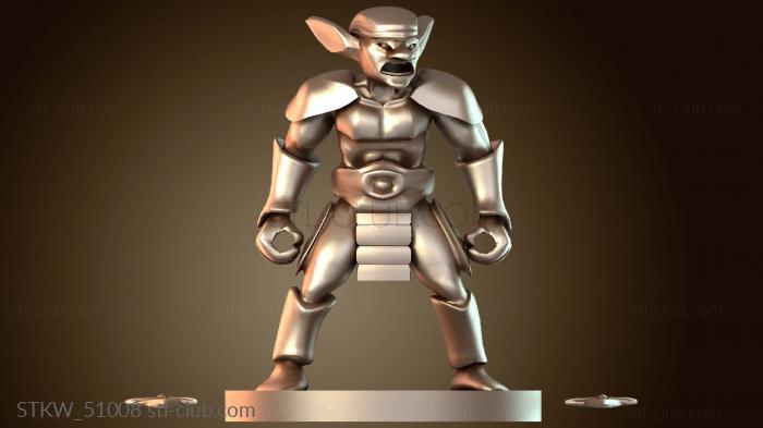 Military Гоблин-варвар для Shapeways