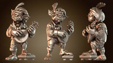 3D модель Гоблин-бард (STL)