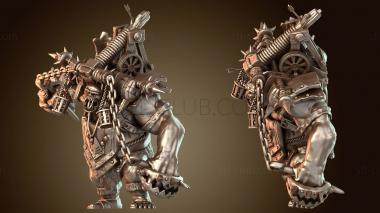 3D модель Пещеры гоблинов, метание троллей, сражающихся с огромными главными (STL)