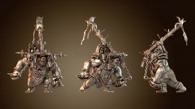 3D модель Пещеры гоблинов, метание троллей огромных с командиром (STL)