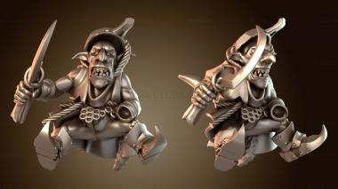 3D модель Наездники на лягушках-гоблинах (STL)